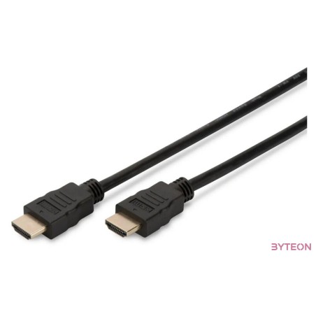 Assmann HDMI High Speed Ethernet connection cable type A M,M 5m Black