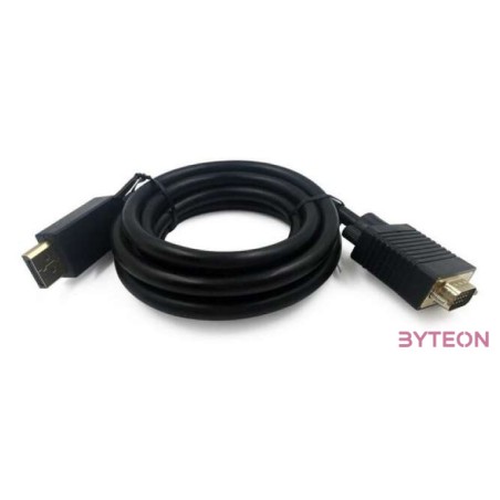 Gembird CCP-DPM-VGAM-6 DisplayPort to VGA adapter cable 1,8m Black