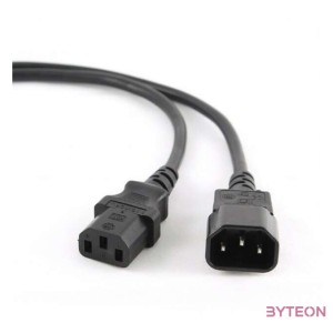 Gembird PC-189-VDE Power cord (C13 to C14) VDE approved 3m Black