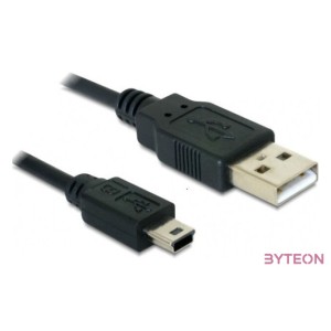 DeLock USB2.0-A  USB mini-B 5 pin 1m male,male kábel