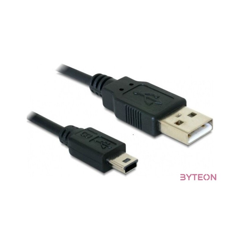 DeLock USB2.0-A  USB mini-B 5 pin 1m male,male kábel