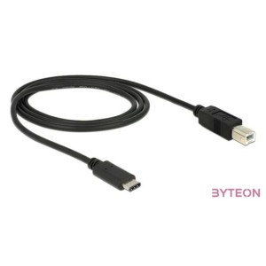 DeLock USB Type-C 2.0 - USB2.0 B Black 1m