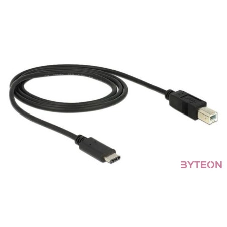 DeLock USB Type-C 2.0 - USB2.0 B Black 1m