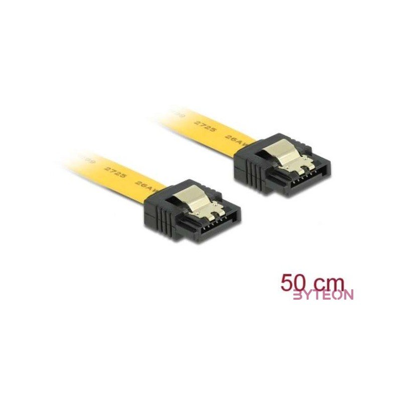 DeLock SATA 6 Gb,s straight,straight metal 50cm kábel