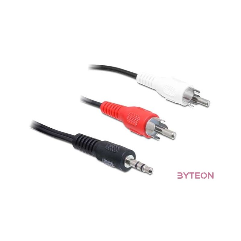DeLock Cable Audio 3.5 mm stereo jack male  2x RCA male 3m