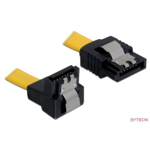 DeLock SATA 6 Gb,s le ,egyenes kábel, fém, 30 cm