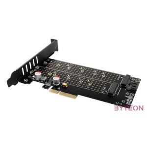 AXAGON PCEM2-DC PCIe NVMe+NGFF M.2 adapter