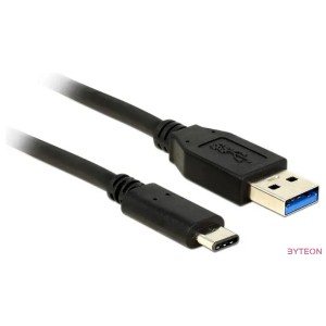 DeLock USB 10 Gbps (USB 3.1, Gen 2), A típusú csatlakozódugó  USB Type-C 0,5m Black