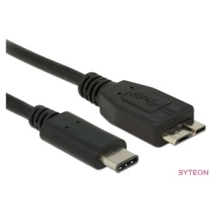 DeLock USB (USB 3.1, Gen 2) USB Type-C dugó  USB Micro-B típusú dugó 0,5m Black