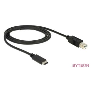 DeLock USB Type-C 2.0 - USB2.0 B Black 1m