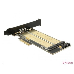 DeLock PCI Express x4 Card  1x internal M.2 Key B + 1x internal NVMe M.2 Key M Low Profile Form Factor