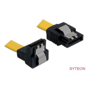 DeLock SATA 6 Gb,s le ,egyenes kábel, fém, 30 cm