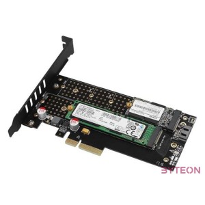 AXAGON PCEM2-DC PCIe NVMe+NGFF M.2 adapter