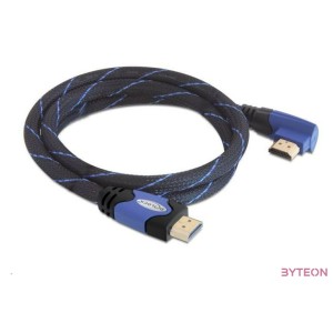 DeLock High Speed HDMI with Ethernet – HDMI A male  HDMI A male angled 4K cable 3m