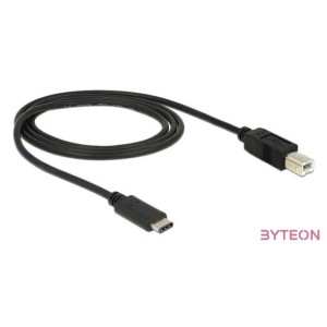 DeLock USB Type-C 2.0 - USB2.0 B Black 1m
