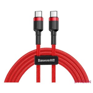 Baseus  Cafule USB Type-C - USB Type-C QC3.0 cable 2m Red