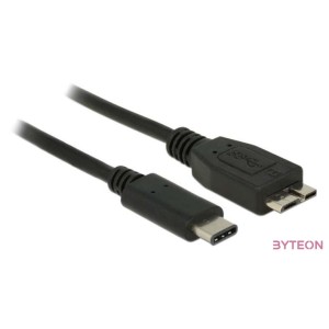DeLock USB (USB 3.1, Gen 2) USB Type-C dugó  USB Micro-B típusú dugó 0,5m Black