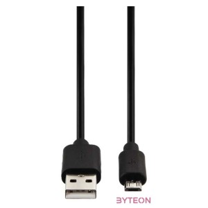 Hama microUSB cable 1m Black