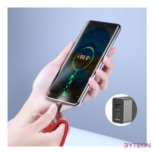 Baseus  Cafule USB Type-C - USB Type-C QC3.0 cable 1m Red