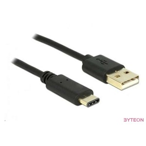 DeLock Cable USB 2.0 Type-A male  USB Type-C 2.0 male 0.5m Black