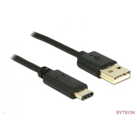 DeLock Cable USB 2.0 Type-A male  USB Type-C 2.0 male 0.5m Black