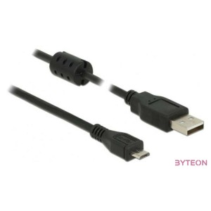 DeLock USB 2.0 Type-A male  USB 2.0 Micro-B male 0,5m cable Black