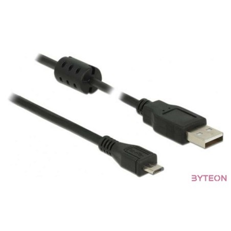 DeLock USB 2.0 Type-A male  USB 2.0 Micro-B male 0,5m cable Black