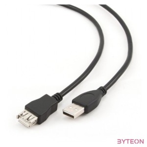 Gembird USB 2.0 hosszabbító kábel 3m Black