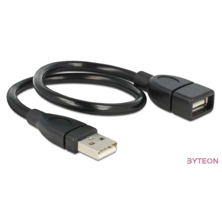 DeLock USB 2.0 Type-A male  USB 2.0 Type-A female ShapeCable 0,35m