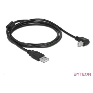 DeLock Cable USB 2.0 Type-A male  USB 2.0 Type-B male angled 1,5m Black