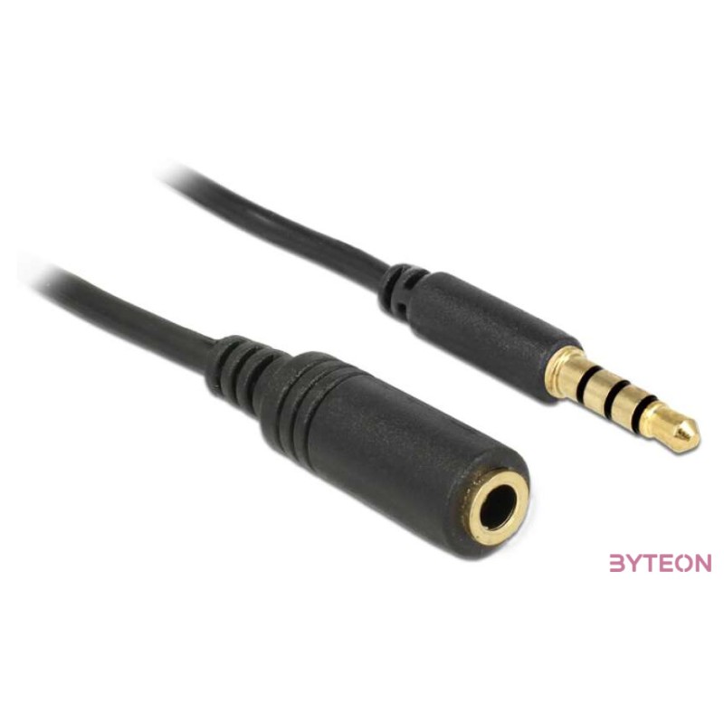 DeLock Extension Cable Audio Stereo Jack 3.5mm male , female IPhone 4 pin 0,5m