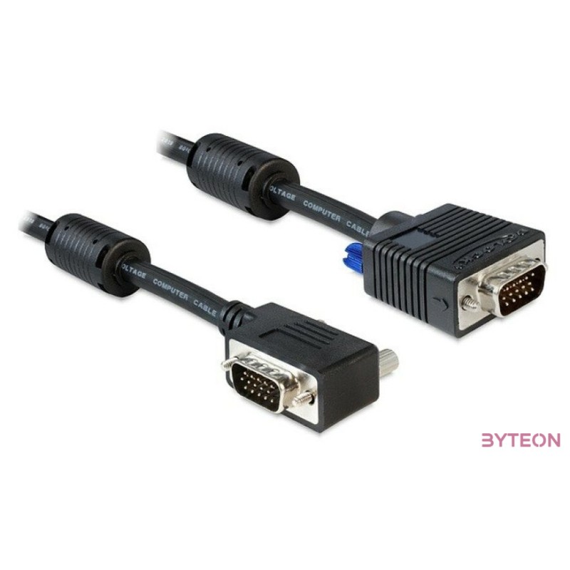 DeLock Cable SVGA 2m male-male angled