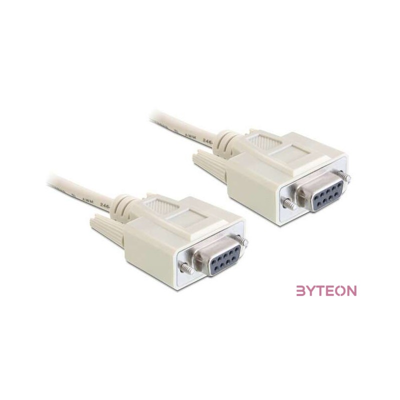 DeLock Cable Serial Null modem 9 pin female  9 pin female 5m