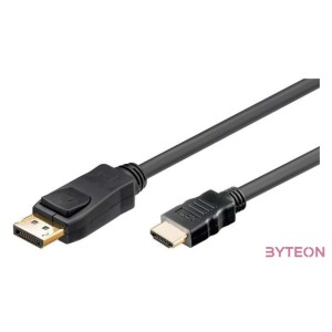 Akyga AK-AV-05 HDMI , DisplayPort 1,8m cable Black