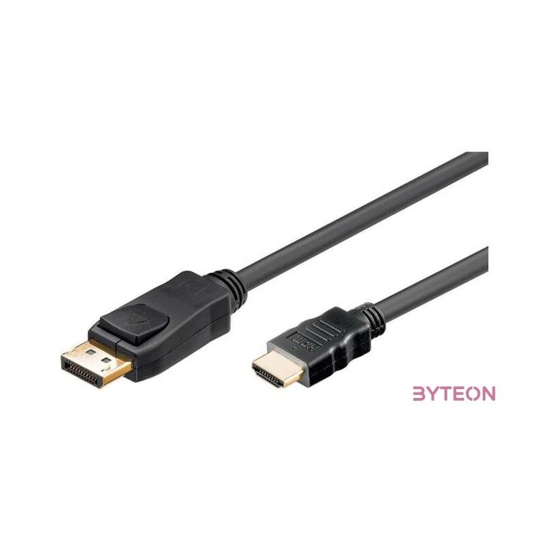 Akyga AK-AV-05 HDMI , DisplayPort 1,8m cable Black