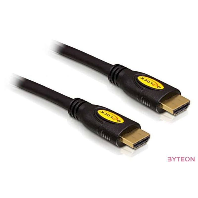 DeLock Cable High Speed HDMI with Ethernet - HDMI-A male  HDMI-A male 4K 1m