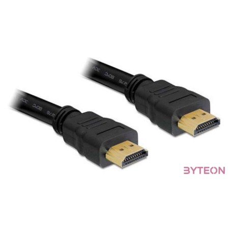 DeLock High Speed HDMI-kábel típusú Ethernet – HDMI A dugós  HDMI A dugós 10m Black