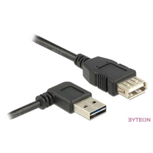 DeLock Extension cable EASY-USB 2.0 Type-A male angled left,right  USB 2.0 Type-A female 1m