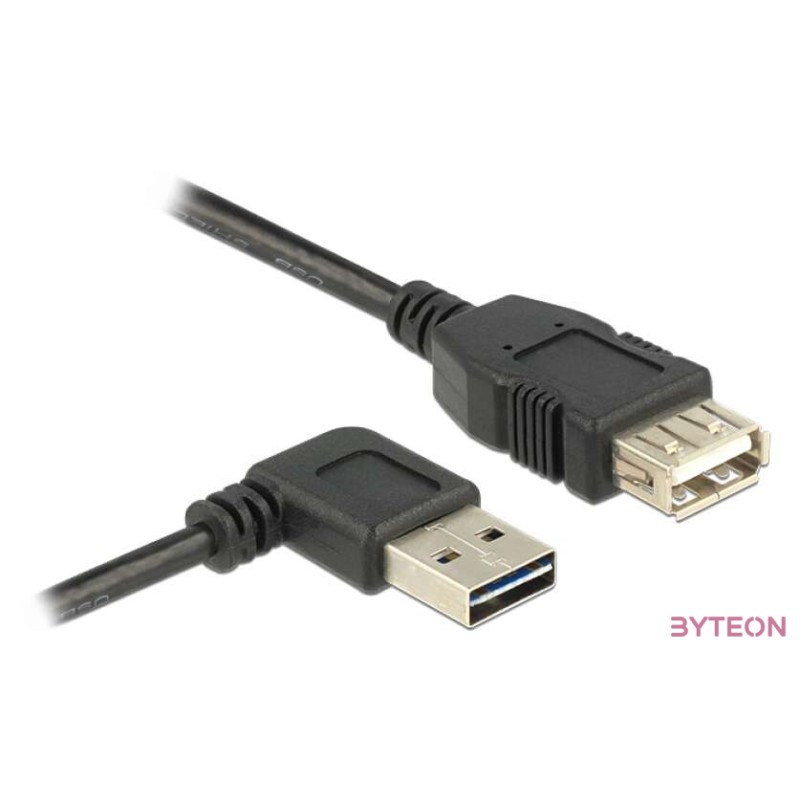 DeLock Extension cable EASY-USB 2.0 Type-A male angled left,right  USB 2.0 Type-A female 1m