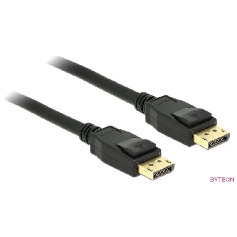 DeLock Displayport 1.2 male,male 4K összekötő kábel 1m Black