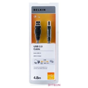 Belkin USB2.0 A - B Premium Printer Cable 4,8m Black