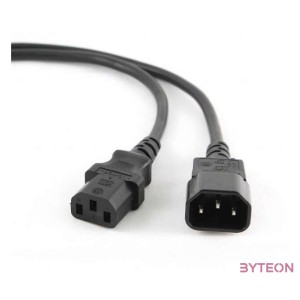 Gembird PC-189-VDE Power cord (C13 to C14) VDE approved 1,8m Black