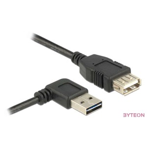 DeLock Extension cable EASY-USB 2.0 Type-A male angled left,right  USB 2.0 Type-A female 1m