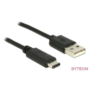 DeLock USB Type-C 2.0 - USB2.0 A Black 1m