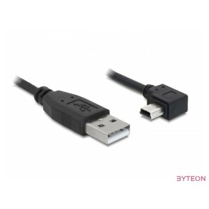 DeLock Cable USB 2.0-A male  USB mini-B 5pin male angled 0,5m