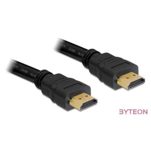 DeLock High Speed HDMI-kábel típusú Ethernet – HDMI A dugós  HDMI A dugós 10m Black