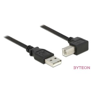 DeLock Cable USB 2.0 Type-A male  USB 2.0 Type-B male angled 1,5m Black