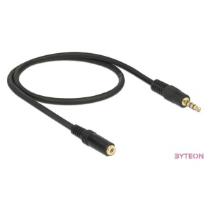 DeLock Extension Cable Audio Stereo Jack 3.5mm male , female IPhone 4 pin 0,5m
