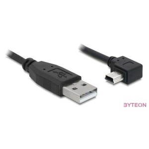 DeLock Cable USB 2.0-A male  USB mini-B 5pin male angled 0,5m