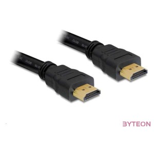 DeLock High Speed HDMI-kábel típusú Ethernet – HDMI A dugós  HDMI A dugós 10m Black